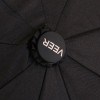 Черный зонтик с ручкой трансформер и фонариком Veer v-32-32
