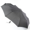 Зонт мужской Zest 13850 Черный с прямой кожаной ручкой