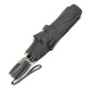 Зонт мужской Zest 13850 Черный с прямой кожаной ручкой