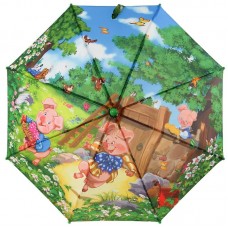 Зонтик детский трость Zest 21565 Три Поросенка