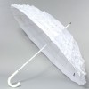Зонт-трость свадебная женская Zest 21572W Белая с рюшами