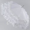 Свадебный зонт трость Zest Сатиновый с рюшами 21582