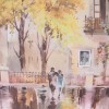 Легкий женский зонт от дождя ZEST 23715-16 Картины осени