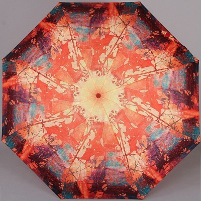 Женский компактный зонт с двойными спицами ZEST 23715-30 В стиле Пикассо