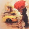 Зонт романтичной девушки ZEST 23815-3003 Love Story