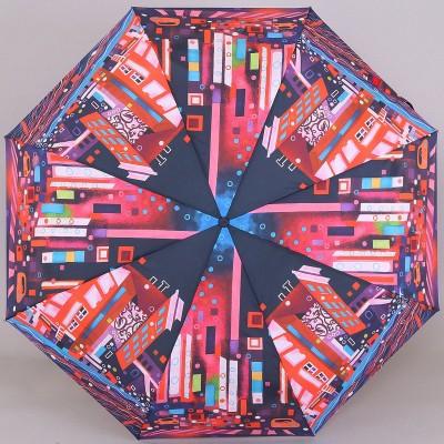Зонтик женский Zest 23845-018 Городская абстракция