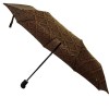 Зонтик женский ZEST 23928-273B Узоры в переливах коричневого