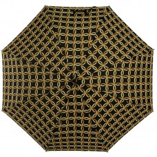 Женский зонт ZEST 23928-262А Золотое плетение на черном
