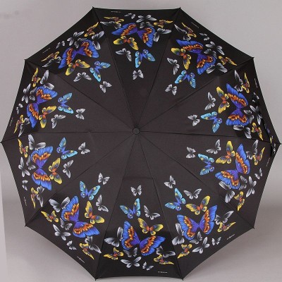 Зонт женский 10 спиц ZEST 239666-55 Бабочки