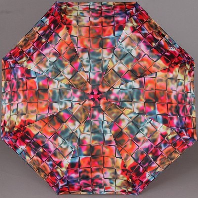 Компактный женский зонт ZEST 24755 Калейдоскоп