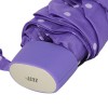 Зонтик женский ZEST 25518 Фиолетовый в горошек с бантиком