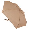 Лёгкий зонтик ZEST 25518 бежевый в горошек с бантиком