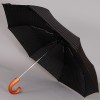 Зонт в клетку мужской с деревянной ручкой крюк ZEST 43843-3