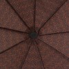 Зонт Zest мужской 43962 Коричневый орнамент с черной полоской