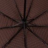 Зонт Zest мужской 43962 Коричневый орнамент с черной полоской