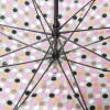 Зонт-трость Zest женский 51570 Горох с бантиком на куполе ПВХ