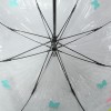 Зонт-трость Zest женский 51570 Цветные листочки и бабочки ПВХ