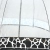 Зонт-трость Zest женский 51570 Черный кантик прозрачном куполе ПВХ