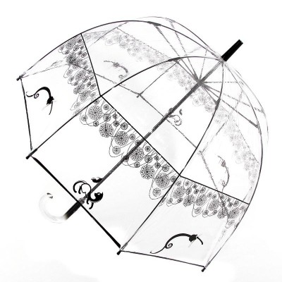 Прозрачный зонт трость ZEST 51570 Кошки