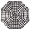 Черно-белый женский зонт полуавтомат в клетку ZEST 53622-20
