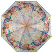 Зонт женский ZEST 53624 Яркие цветные узоры