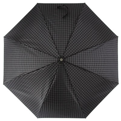 Зонт ZEST женский 53842-07 Black-Silver Check Pattern