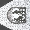 Зонт женский Zest 55516 Черно-белый ретро
